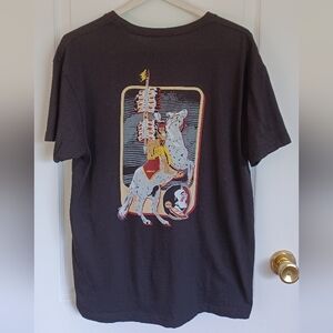 FSU SEMINOLES DOUBLE-SIDED GRAPHIC T-SHIRT RENEGADE SIZE LARGE BLACK 100% COTTON